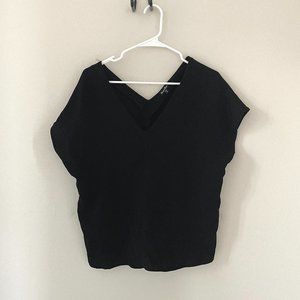 Steven Alan Black V-Neck Top(Size M)
